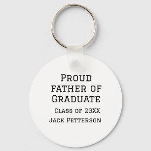 Chaveiro Orgulhoso pai da classe de formandos de 20XX adici