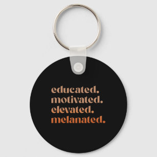 Chaveiro Orgulhoso Preto Educado Motivado Elevado Melanizad