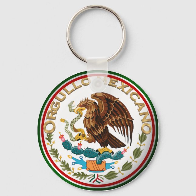 Chaveiro Orgullo Mexicano (Águia da Bandeira Mexicana) (Frente)