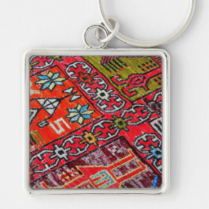 Chaveiro Oriental persa, padrão turco, tapete