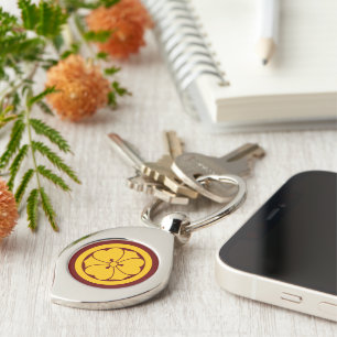 Chaveiro Oriental Yellow Red Sakai Japan Mon Art