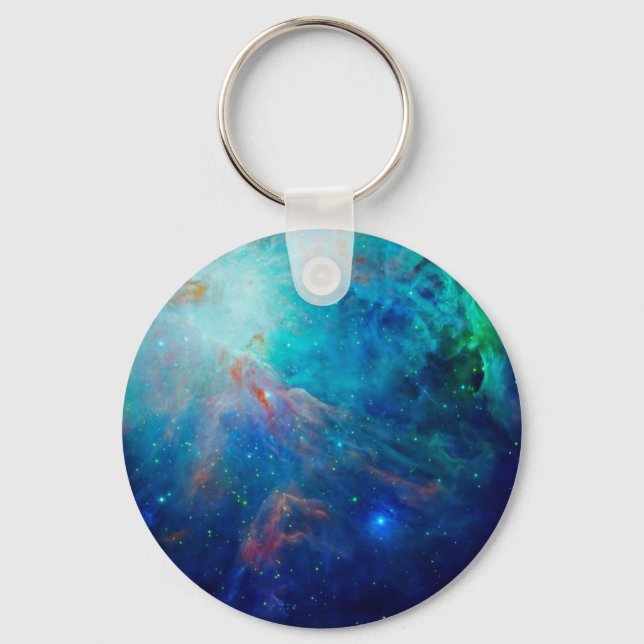 Chaveiro Orion Nebula a cintilar azul NASA (Frente)