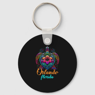 Chaveiro Orlando Flórida Colorido Tartaruga Marinha Praia V