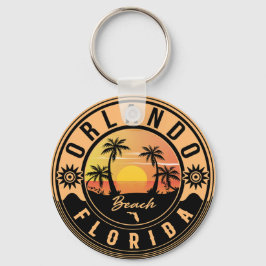 Chaveiro Orlando Florida Retro Sunset Souvenirs