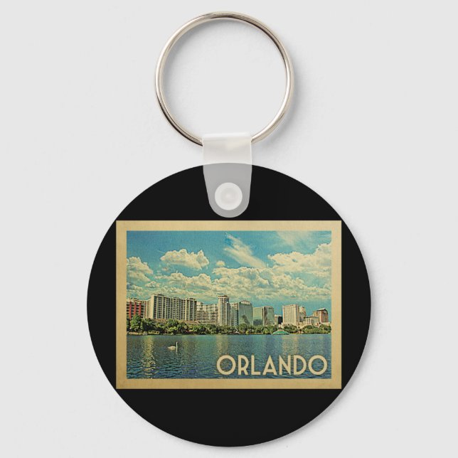 Chaveiro Orlando Florida Viagens vintage (Frente)