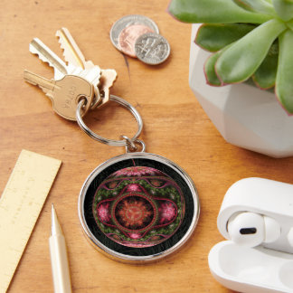 Chaveiro Ornamento de Arte Fratural feliz