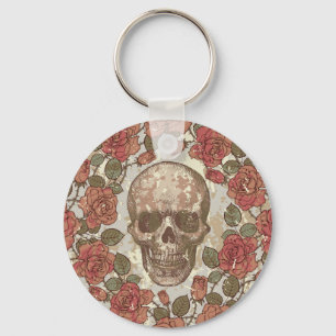 Chaveiro Ornamento de Hulhas e Rosas Retro
