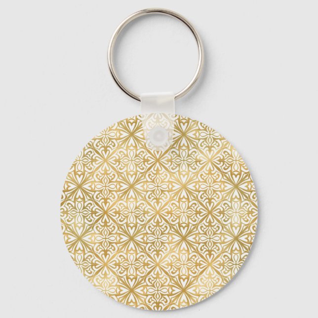 Chaveiro Ornato Dourado (Frente)
