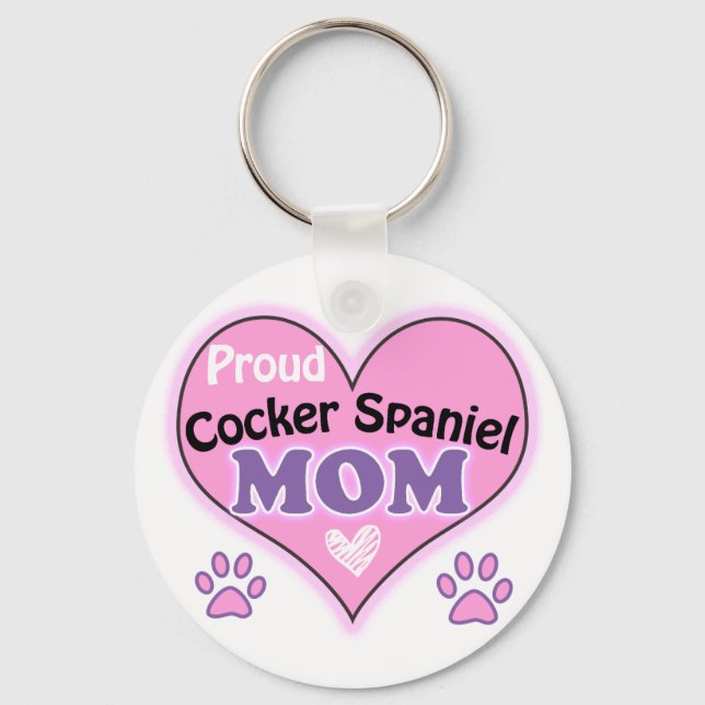 Chaveiro Ororgulhoso Cocker Spaniel Mãe (Frente)