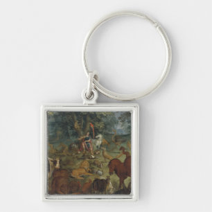 Chaveiro Orpheus que encanta os animais (óleo no painel)