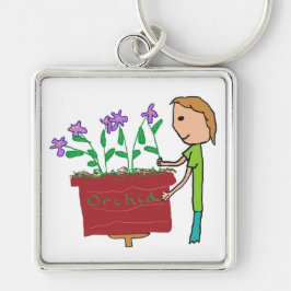 Chaveiro Orquídea crescendo