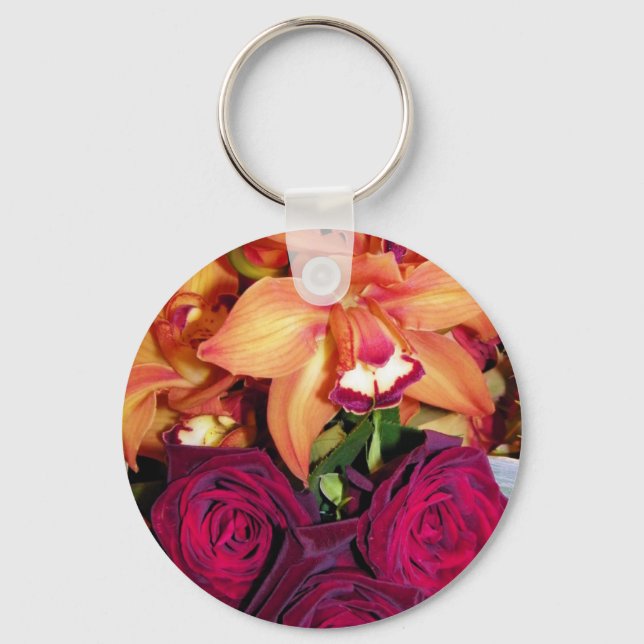 Chaveiro Orquídeas e Rosas_ (Frente)