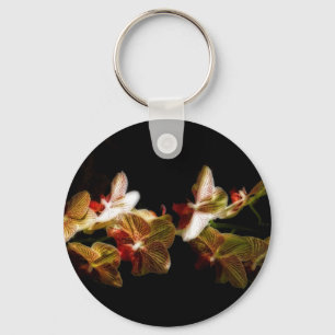 Chaveiro orquídeas listradas