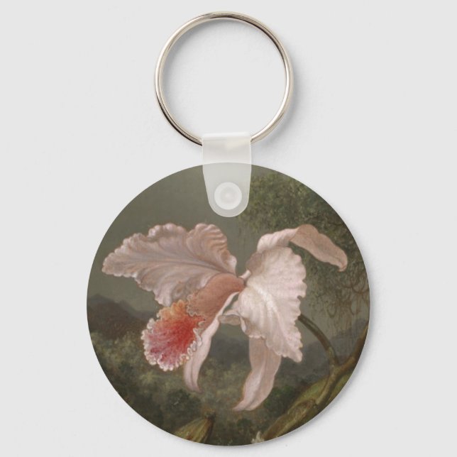 Chaveiro Orquídeas Selvagens e Aves Hummingaves (Frente)