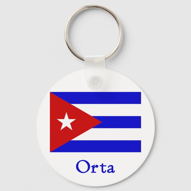 Chaveiro Orta Cuban Flag (Frente)