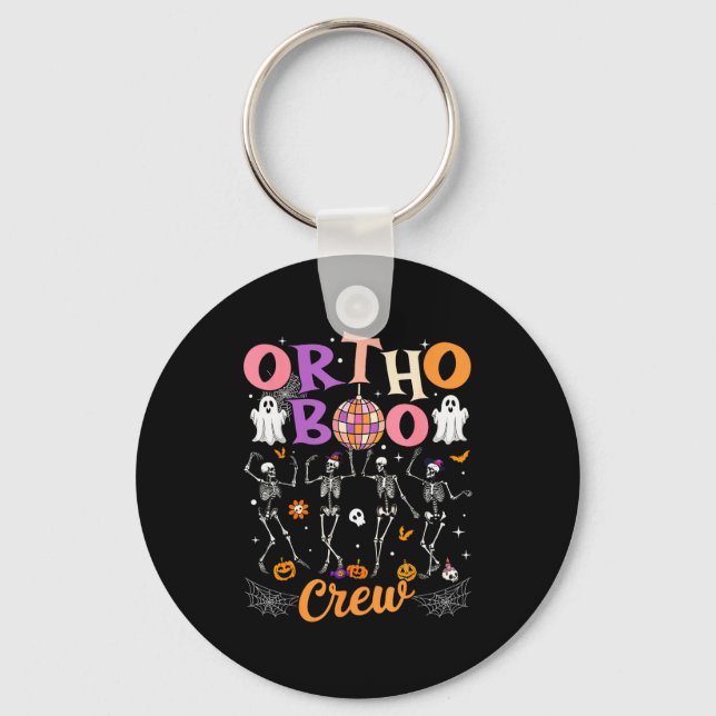 Chaveiro Ortho Orthopedic Halloween Boo Crew Skeleton Danci (Frente)