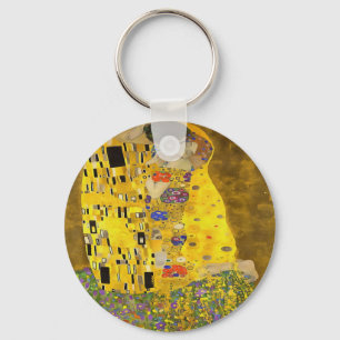 Chaveiro Os Amantes Beijam Pintura Acrílica De Arte Bela