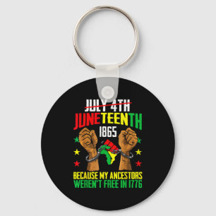 Chaveiro Os ancestrais não estavam em 1776 juneteenth 1865
