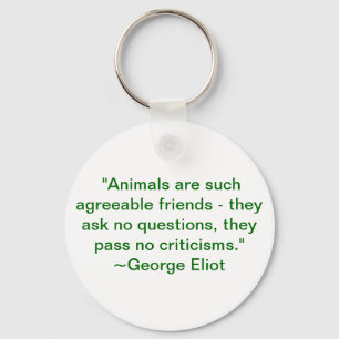Chaveiro Os animais são amigos tão agradáveis