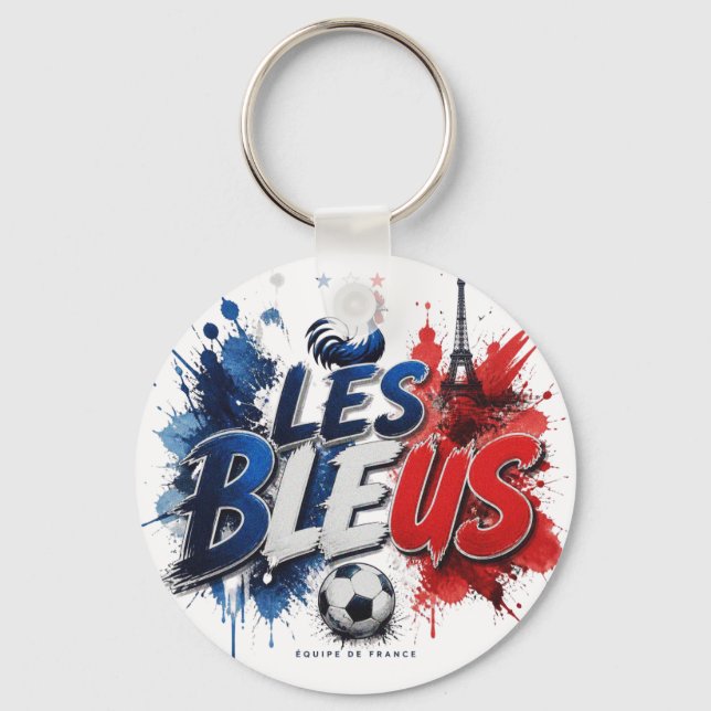 Chaveiro Os Azuis - apelido da seleção francesa (Frente)