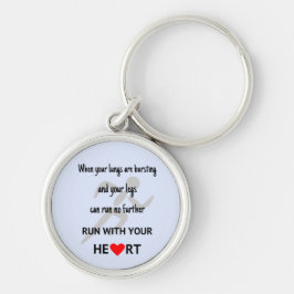 Chaveiro Os corredores motivadores do esporte citam o azul