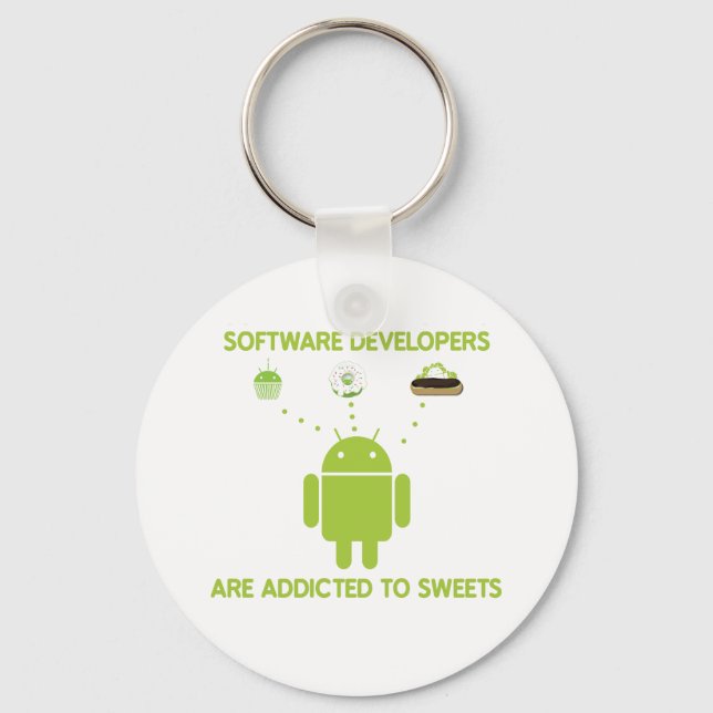 Chaveiro Os Desenvolvedores De Software São Viciados Em Swe (Frente)