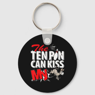 Chaveiro Os Dez Pinos Podem Beijar Minha Boliche De Donkey