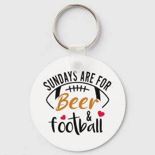 Chaveiro Os domingos são para Beer e    FutebolKeychain