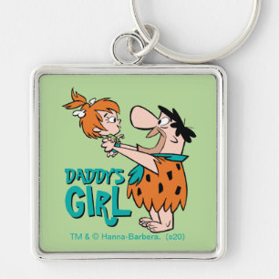 Chaveiro Os Flintstones   Fred & Pebbles - Garota Pai