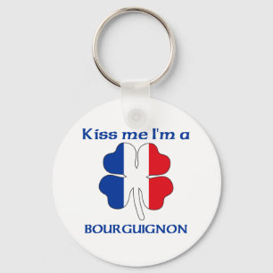Chaveiro Os franceses personalizados beijam-me que eu sou