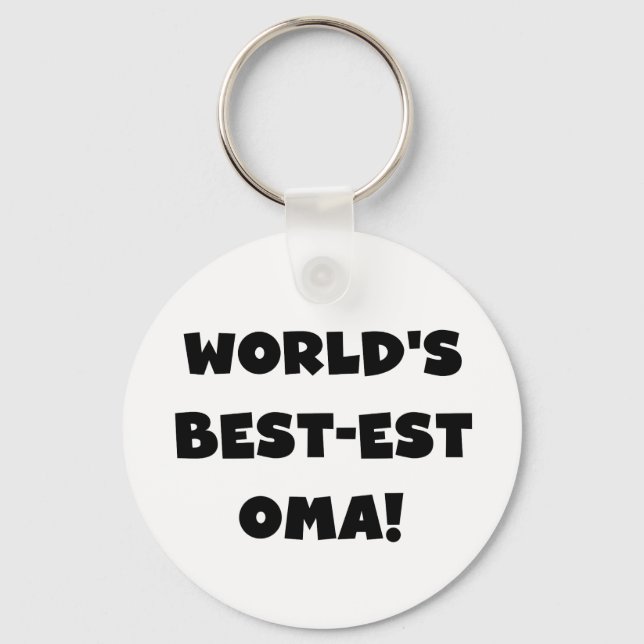 Chaveiro Os melhores presentes brancos ou negros de óma do  (Frente)