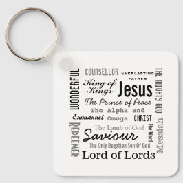 Chaveiro Os Nomes de Jesus Script de Texto