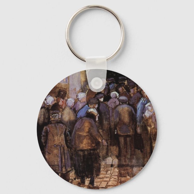 Chaveiro Os pobres e o dinheiro de Vincent van Gogh (Frente)