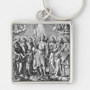 Chaveiro Os Sete Arcanjos (M 034; Gravura)