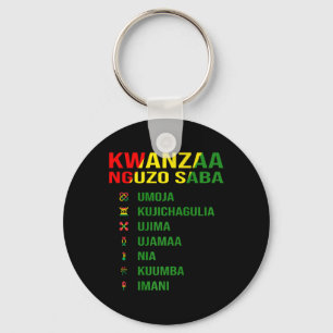 Chaveiro Os Sete Princípios De Kwanzaa - Nguzo Saba