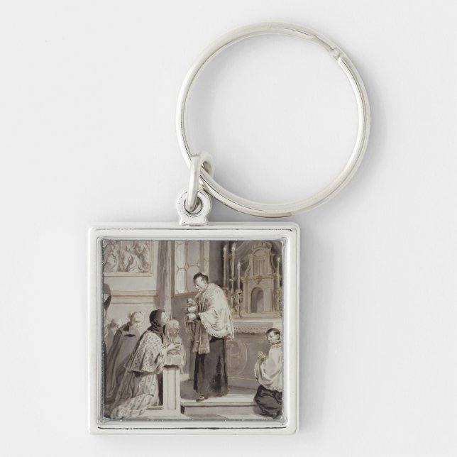 Chaveiro Os sete sacramentos: Comunhão, 1779 (caneta, (Frente)