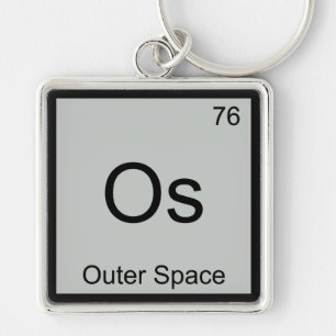 Chaveiro Os - Símbolo De Elemento De Química Espacial Ext