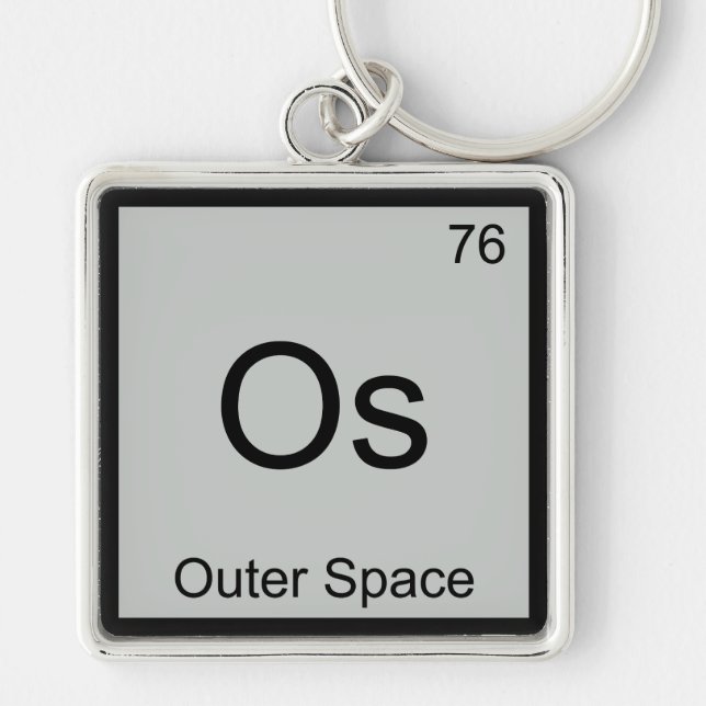 Chaveiro Os - Símbolo de Elemento de Química Espacial Exter (Frente)