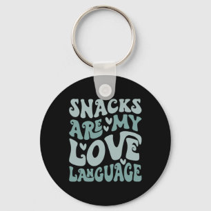Chaveiro Os Snacks São A Minha Língua Do Amor, Crianças Do