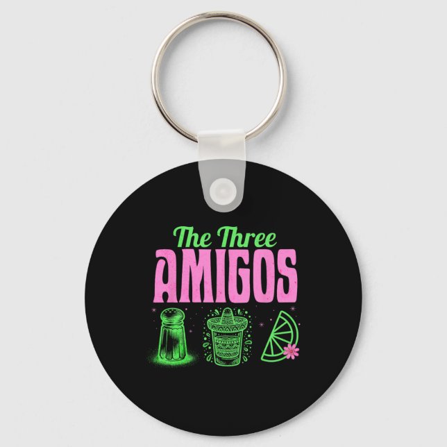 Chaveiro Os Três Amigos Cinco De Mayo Bebendo Tequila Pa (Frente)