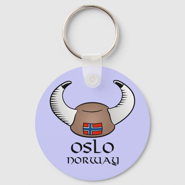 Chaveiro Oslo Noruega Viking Hat (Frente)