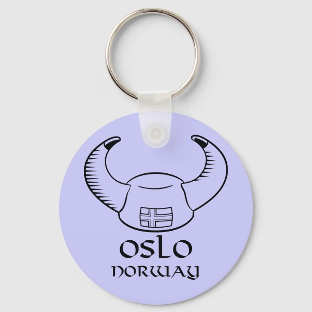 Chaveiro Oslo Noruega Viking Hat (Frente)