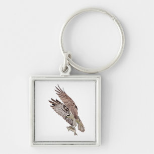 Chaveiro Osprey com peixe