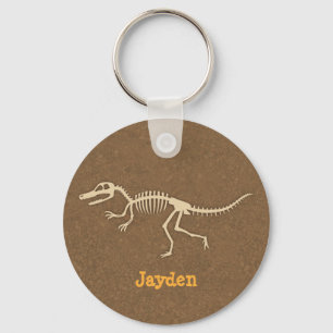 Chaveiro Ossos de Dinossauro Velociraptor Legal Para Menino