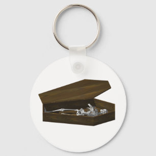 Chaveiro Ossos em um Coffin: Halloween: