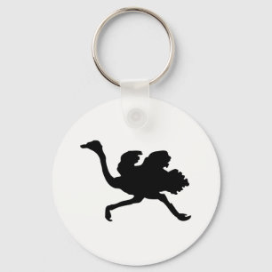 Chaveiro Ostrich Silhouette