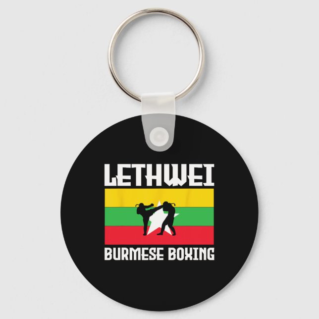 Chaveiro Ótimo Lethwei Boxe Birmanês Roupa Kick Mma Kickbox (Frente)