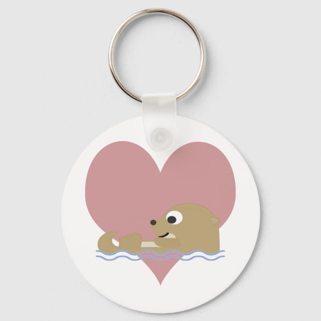 Chaveiro Otter Love (Frente)