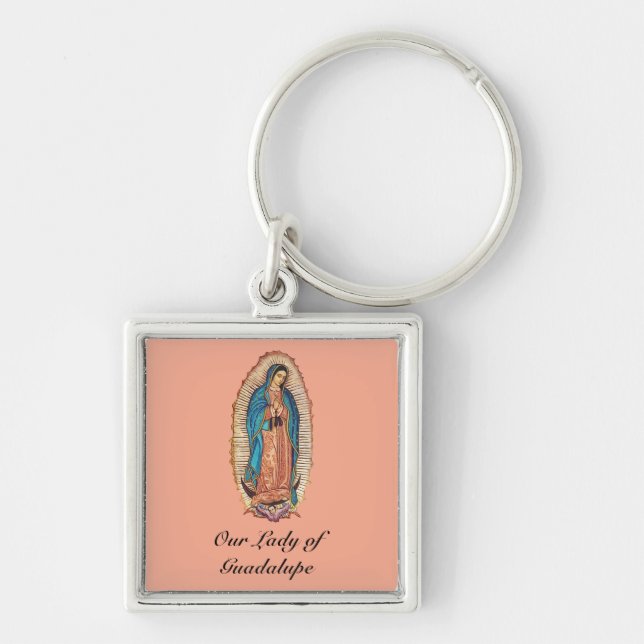 Chaveiro Our Lady of Guadalupe Miraculous Tilma Fine Art (Frente)