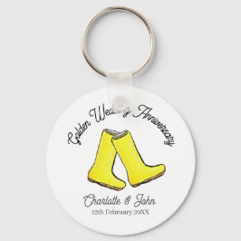 Chaveiro Ouro 50ª Boca amarela de Aniversário